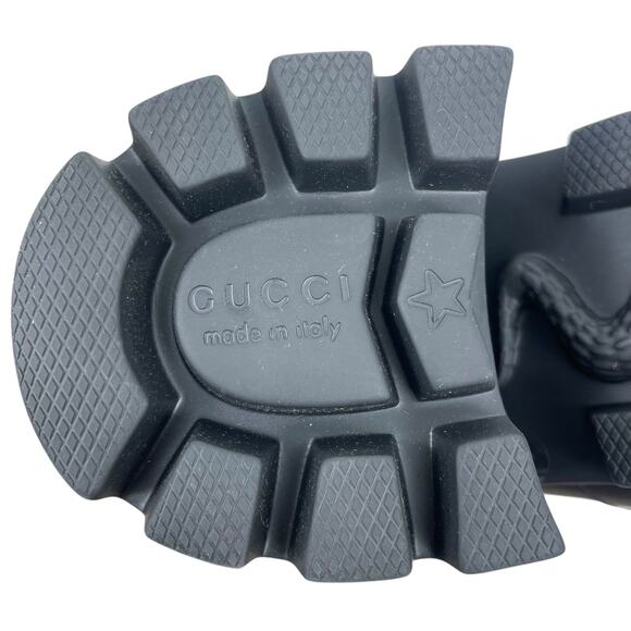 Gucci Magnum Calf Leather Horsebit Lug Sole Boots Black Size 40 - Picture 14 of 16